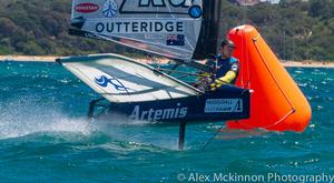 Nathan Outteridge - Final Day - 2015 Moth World Championship photo copyright  Alex McKinnon Photography http://www.alexmckinnonphotography.com taken at  and featuring the  class