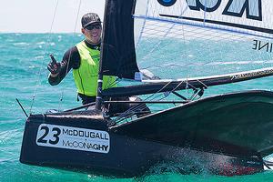 NZL4219 - newly crowned World Champ, Peter Burling, just after what would turn out to be the final race... - 2015 Moth World Championships photo copyright  Alex McKinnon Photography http://www.alexmckinnonphotography.com taken at  and featuring the  class