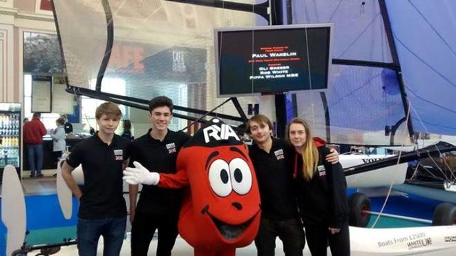 Bob the Buoy back at the show having a great time - RYA Dinghy Show © RYA Dinghy Show
