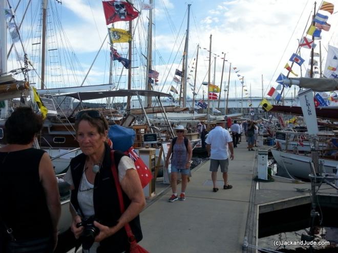 Just a few of the expected 200,000 visitors enjoying sublime weather - Hobart Wooden Boat Festival 2015 © Jack and Jude