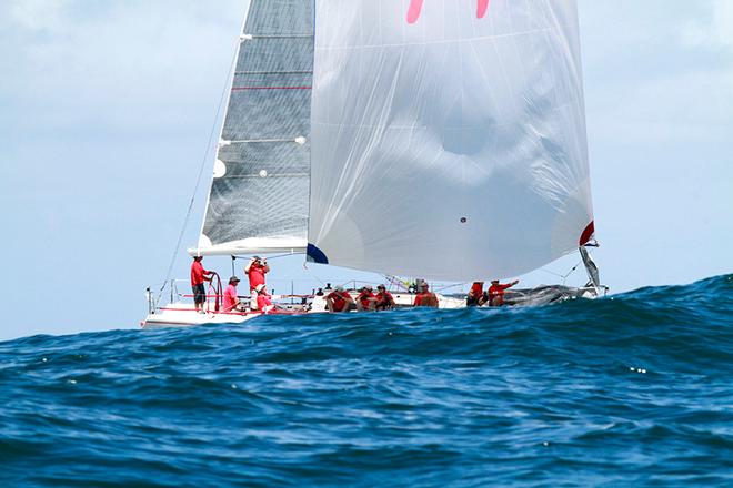 Team Audacious disappears in the swell - Performance Racing Sydney Yachts Regatta 2015 © Teri Dodds http://www.teridodds.com