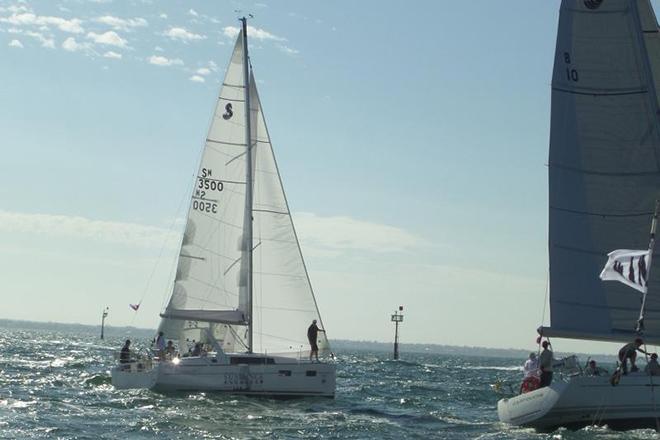 Beneteau Oceanis 35 starts the first race at the Festival of Sails, Geelong. © Beneteau http://www.beneteau.com/