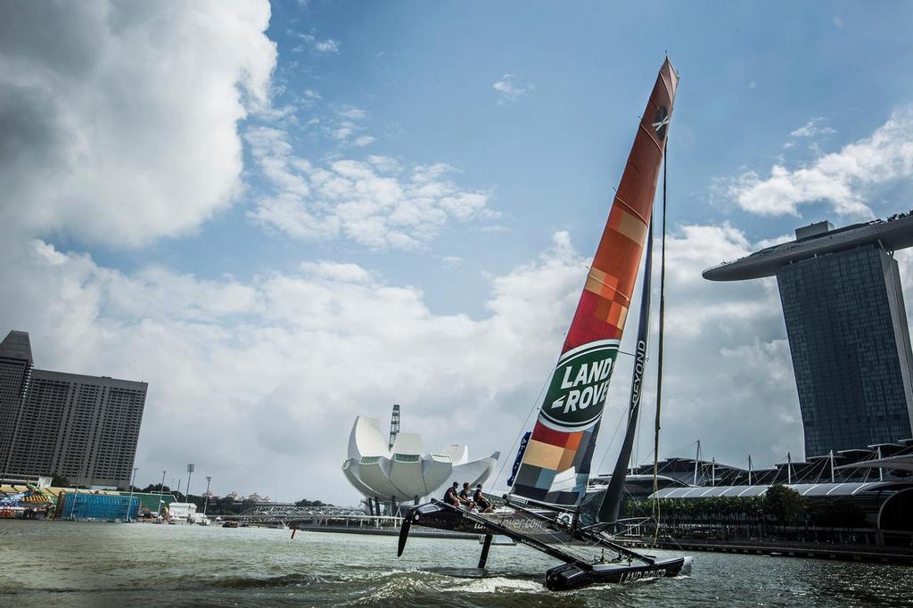 The Extreme Sailing Series 2015, Act 1, Singapore <br />
<br />
 © Lloyd Images/Extreme Sailing Series