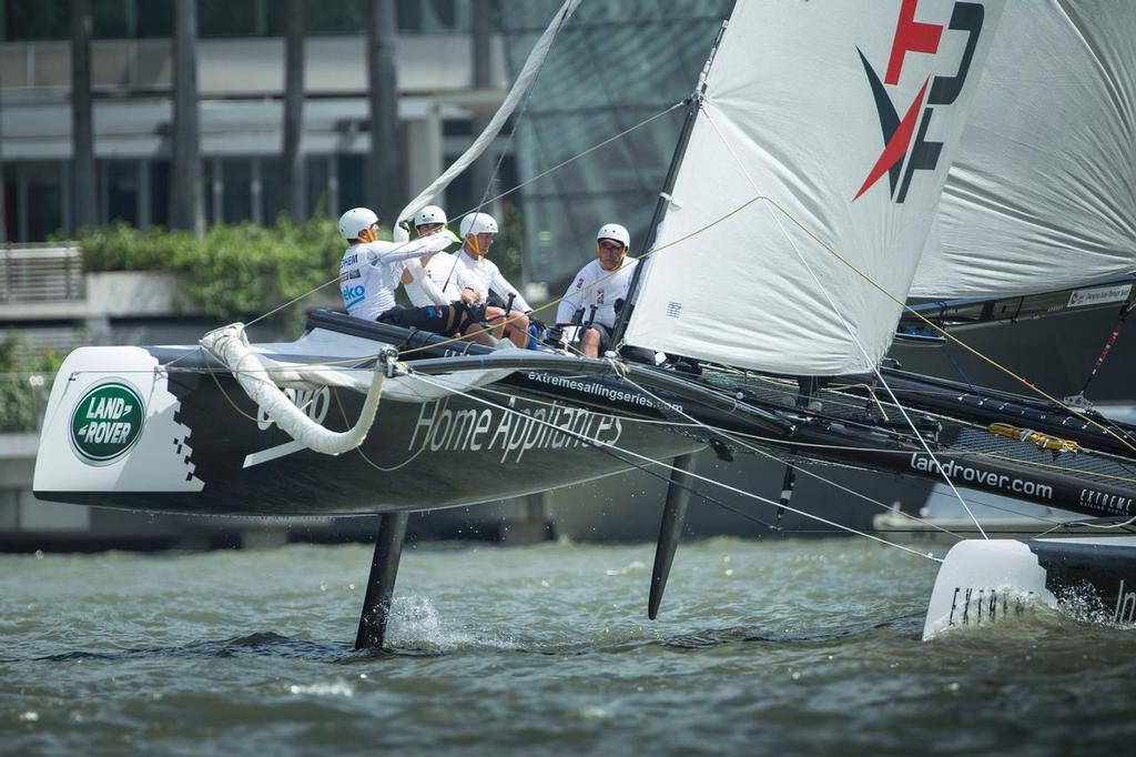 The Extreme Sailing Series 2015, Act 1, Singapore <br />
Team Turx<br />
 © Lloyd Images/Extreme Sailing Series