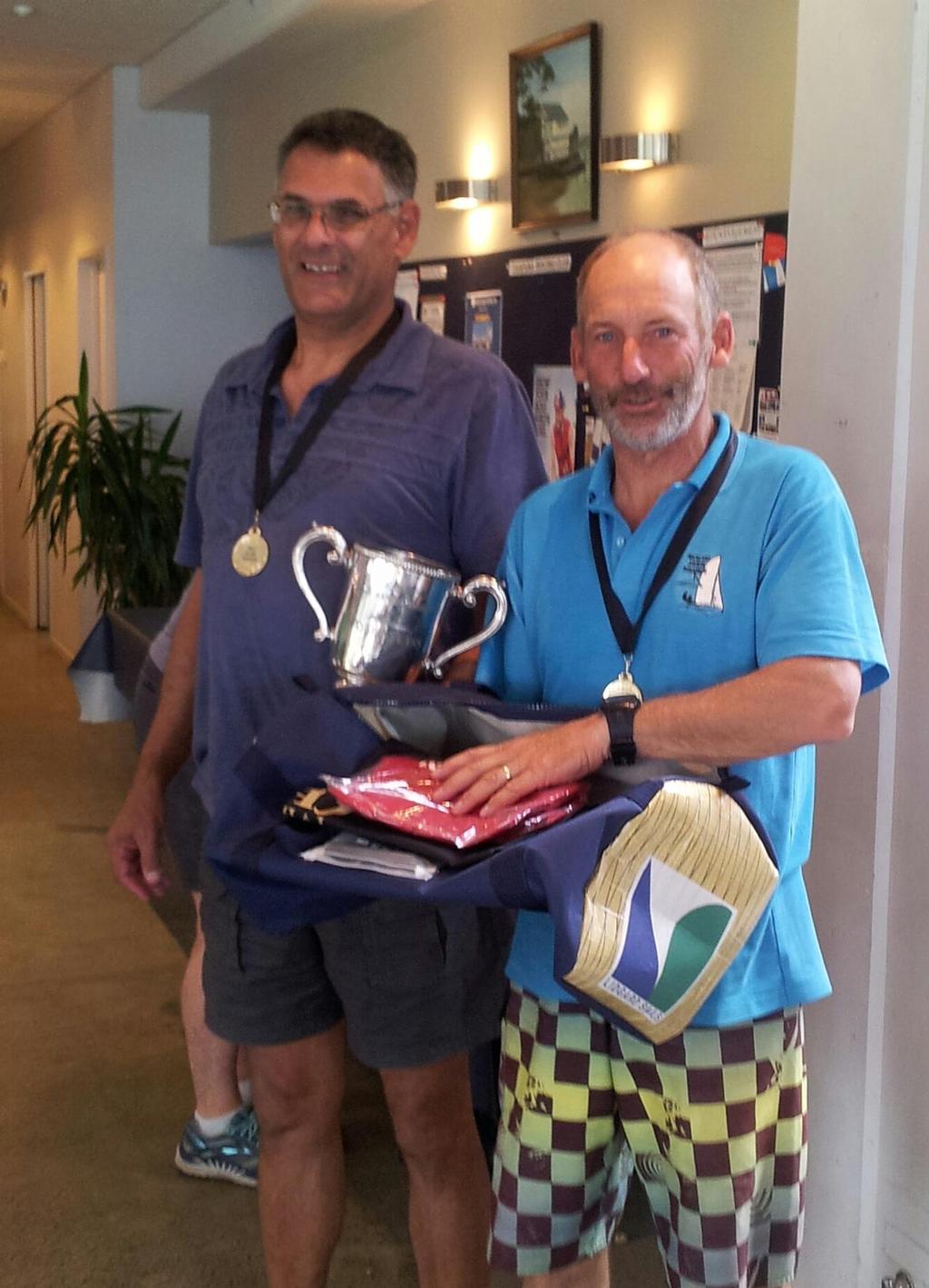 Craig Gilberd and Phil McNeil,  winners of the Ray Eade Trophy and National Champions © Takapuna Boating Club