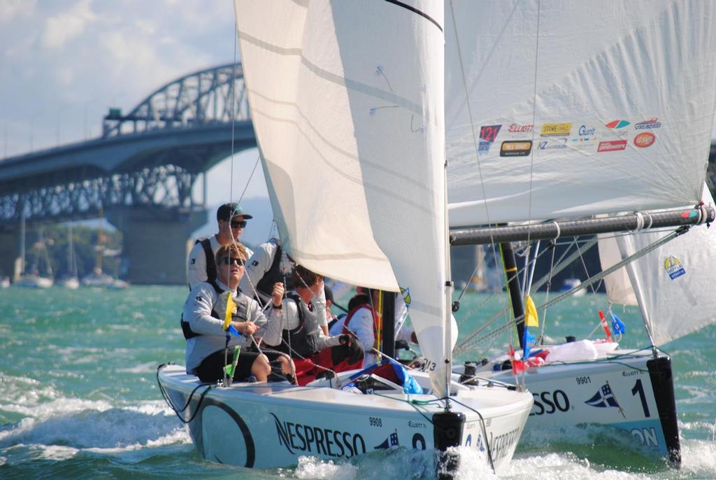 Nespresso also sponsor the RNZYS organised Int Youth Match Racing Championships © RNZYS Media