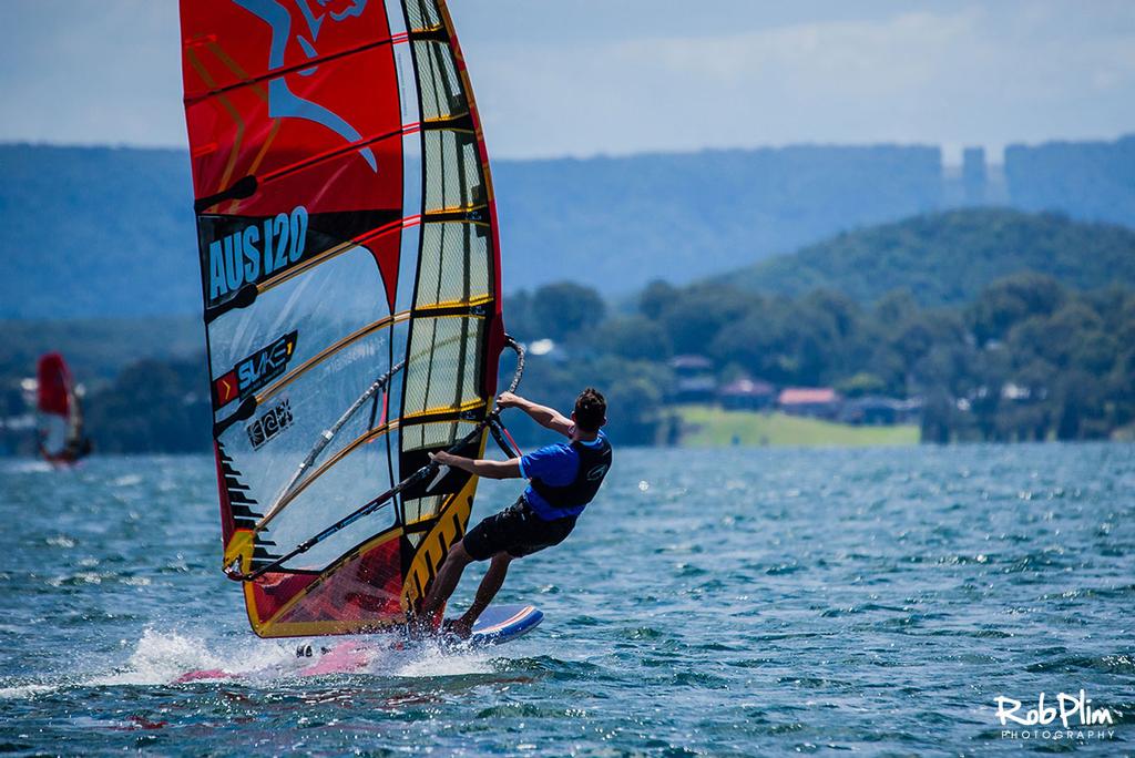 Sean O'Brien (AUS-120) heads downwind photo copyright Rob Plim taken at  and featuring the  class