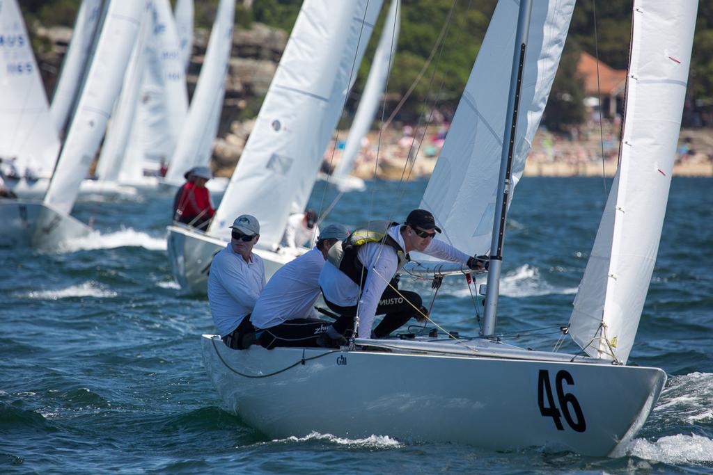 Into the top with Race Seven winners, The Hole Way. - 2015 Etchells NSW State Championship photo copyright Kylie Wilson Positive Image - copyright http://www.positiveimage.com.au/etchells taken at  and featuring the  class
