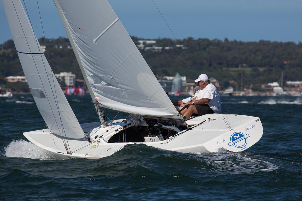 North Sydney Station – Ed McCarthy, Richie Allanson and Iain Murray - winners of Race Four - 2015 Etchells NSW State Championship © Kylie Wilson Positive Image - copyright http://www.positiveimage.com.au/etchells