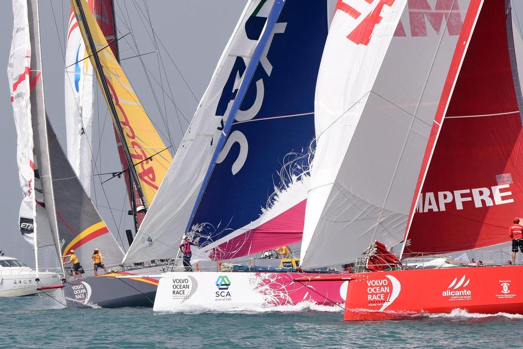 8 February 2015 Team SCA Volvo Ocean Race. Sanya China. Leg 4 Sanya to Auckland New Zealand. photo copyright  Rick Tomlinson http://www.rick-tomlinson.com taken at  and featuring the  class