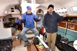 Jason McGlashan, right and his father Reg plan to set sail for Austrailia Sunday aboard the 43ft sailboat Jason boat on the internet - The Newport Daily News photo copyright Dave Hansen taken at  and featuring the  class