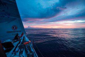 Leg 4, day 15 - First day outside of the Doldrums and Dongfeng are waiting on the Eastern wind to carry us to Auckland - Volvo Ocean Race 2014-15 photo copyright Sam Greenfield/Dongfeng Race Team/Volvo Ocean Race taken at  and featuring the  class