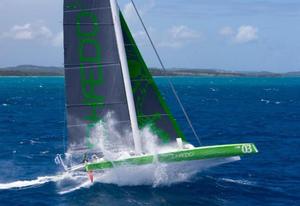 Lloyd Thornburg's MOD 70, Phaedo^3 smashed the race record - RORC Caribbean 600 2015 photo copyright RORC/Tim Wright/Photoaction.com taken at  and featuring the  class