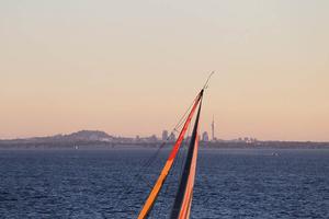 February 28,2015. Leg 4 Arrivals in Auckland; Abu Dhabi Ocean Racing photo copyright  Ainhoa Sanchez/Volvo Ocean Race taken at  and featuring the  class