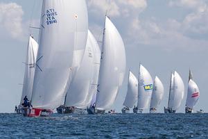 Enfant Terrible leads pack at 2014 ORC Worlds photo copyright Pavel Nesvadba taken at  and featuring the  class