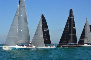 Otra Vez leads HPR off start at Quantum Key West photo copyright Dobbs Davis taken at  and featuring the  class