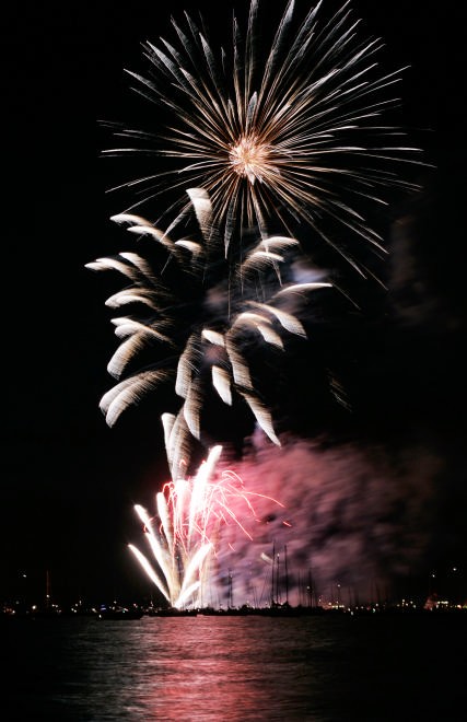 The spectacular fireworks display at Skandia Cowes Week.<br />
 © onEdition http://www.onEdition.com