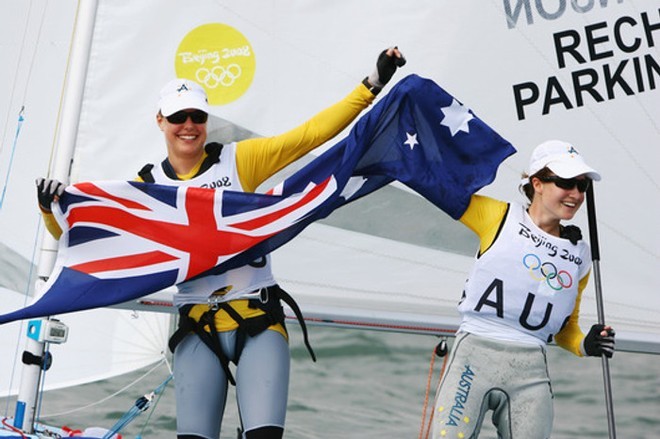 Tessa Parkinson and Elise Rechichi - Beijing Olympics 470 Class gold medallists © Sail-World.com /AUS http://www.sail-world.com
