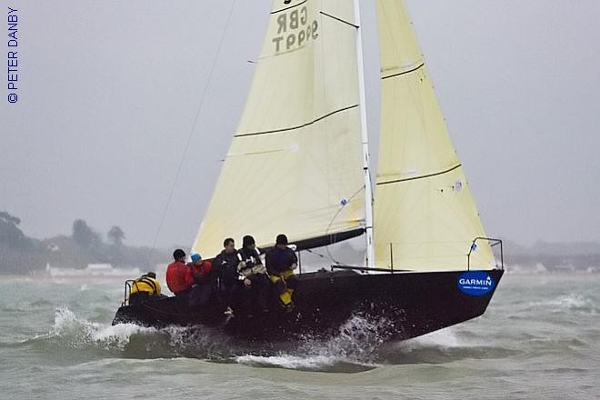 Garmin Hamble Winter Series, Day 4, Black Fleet Race © Peter Danby http://www.peterdanby.com