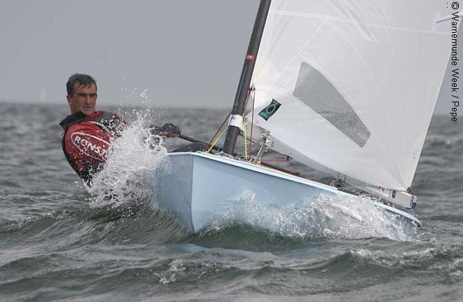 Karl Purdie (NZ) won the 2008 OK Worlds using a CTech spar, CTech have produced 185 of these masts for the OK class. © Pepe Hartmann http://www.seestueck.de