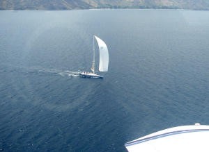 Mandrake approaching the Subic Bay finish, CSR 2006 photo copyright George Hackett taken at  and featuring the  class