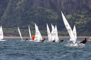 Racing earlier in the 2006 Laser Worlds in Jeju, Korea photo copyright Event Media taken at  and featuring the  class