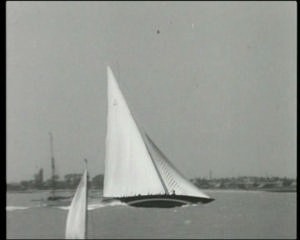 The DVD features several minutes of black and white movie footage from the J-class era 1930 - 1937 photo copyright Mediawave taken at  and featuring the  class