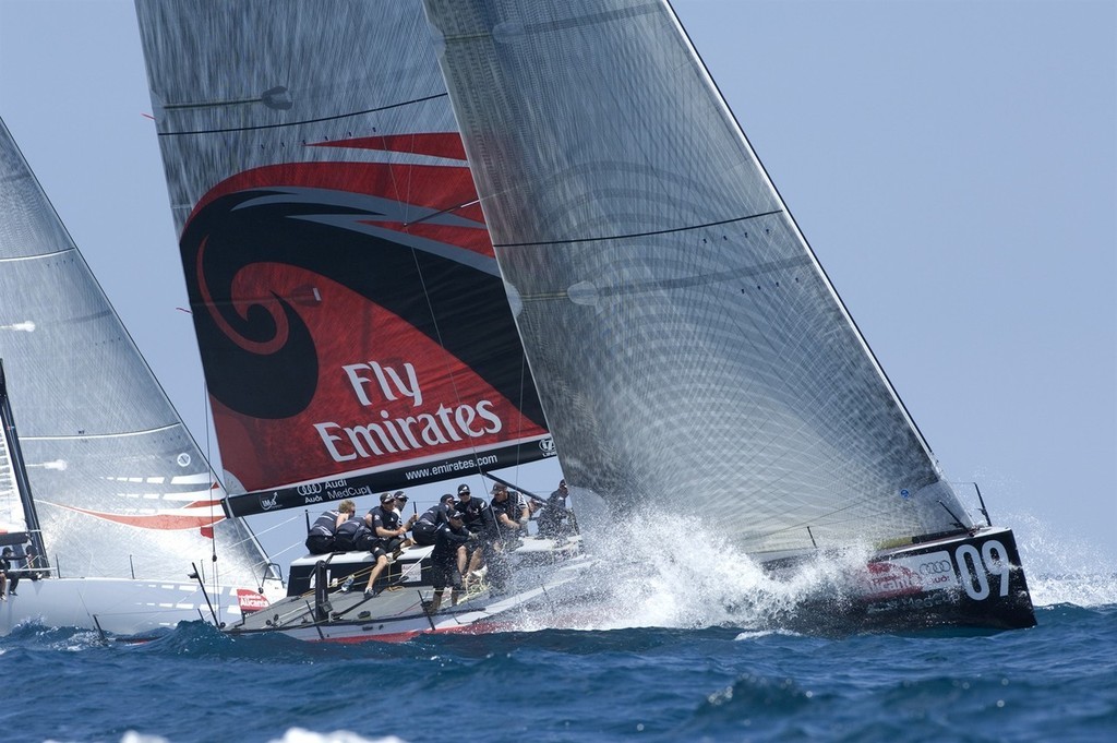 Emirates Team New Zealand in race three. Trofeo Ciudad de Alicante. Audi MedCup 15/5/2009 photo copyright Emirates Team New Zealand / Photo Chris Cameron ETNZ  taken at  and featuring the  class