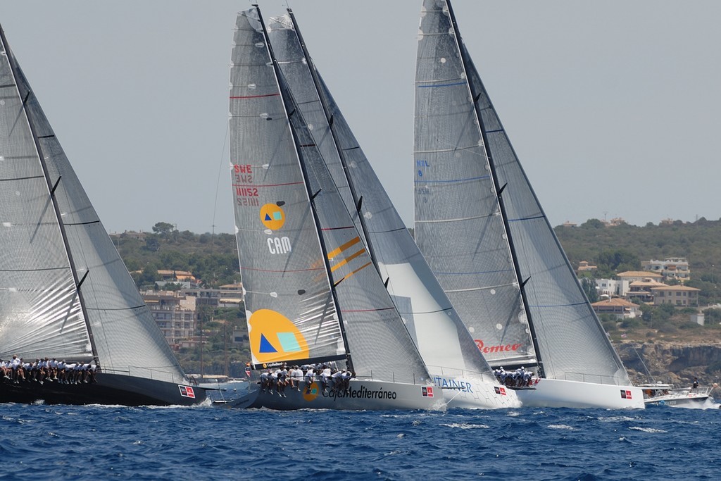 Neville Crichton’s Alfa Romeo leads the start at  Copa del Rey, Palma, Mallorca, Spain. photo copyright MCC McCamp taken at  and featuring the  class