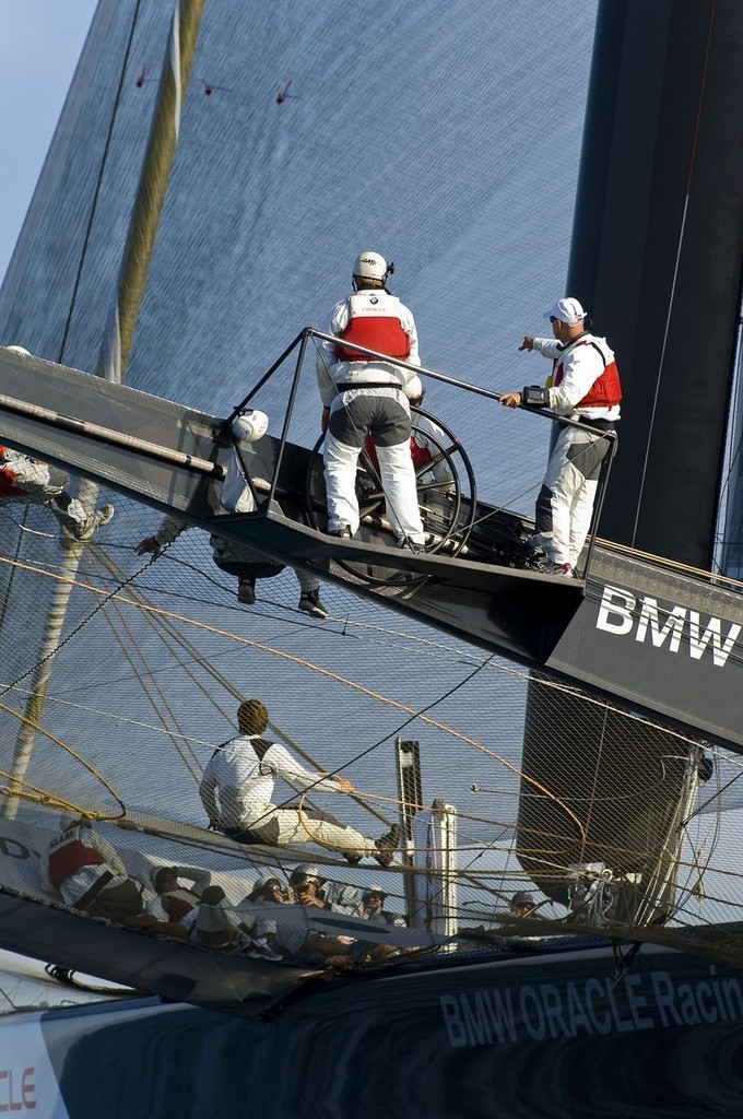 21/02/2009 - San Diego (USA, CA) - BMW ORACLE Racing - 90 ft trimaran testing  ***21/02/2009 - San Diego (USA, CA) - BMW ORACLE Racing - 90 ft trimaran testing photo copyright Paul Todd www.outsideimages.com taken at  and featuring the  class