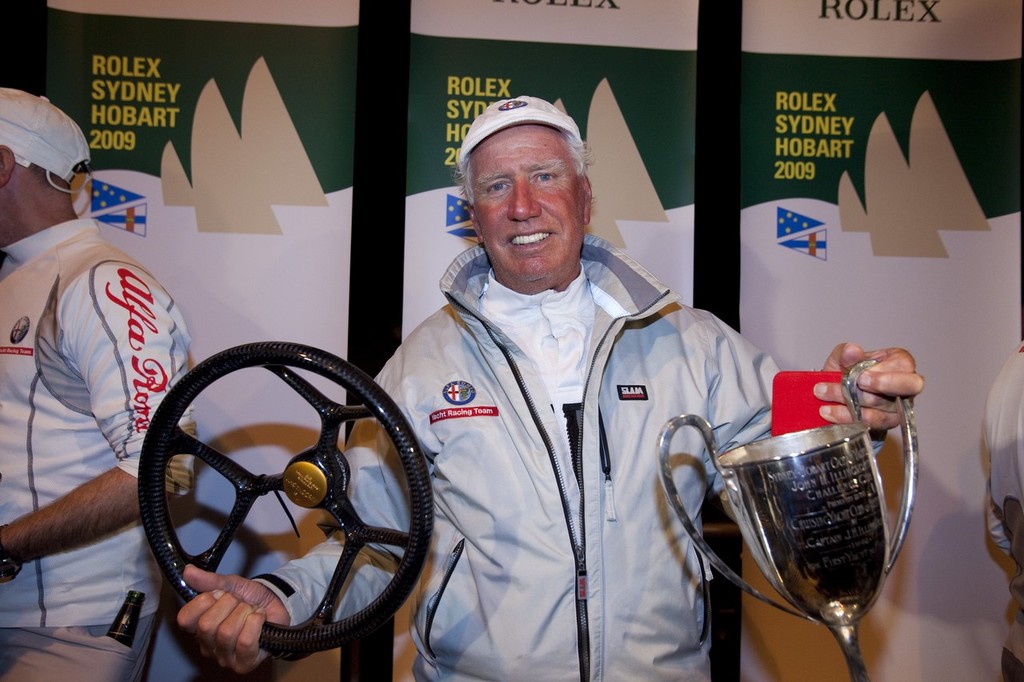 Neville Crichton happy with the most important prizes in yachting - Rolex Sydney Hobart photo copyright Rolex Sydney Hobart taken at  and featuring the  class