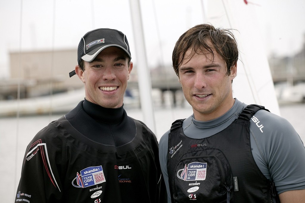 2008 470 World Champions Nic Asher (L) and Elliot Willis photo copyright Guy Nowell http://www.guynowell.com taken at  and featuring the  class