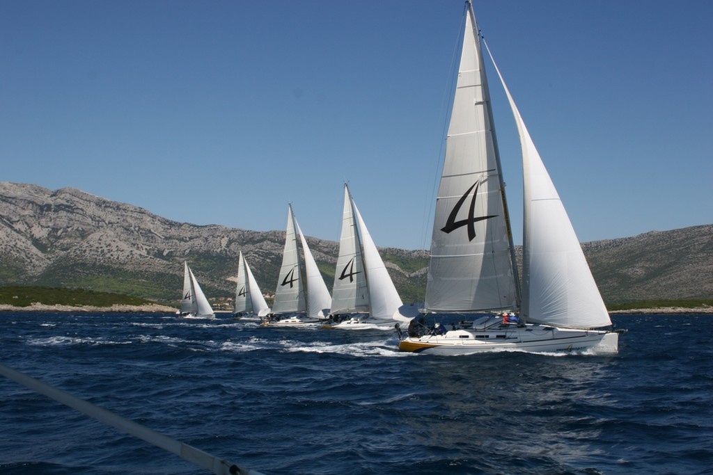Croatia Yacht Rally race start in new 'One Design Series' photo copyright Maggie Joyce - Mariner Boating Holidays http://www.marinerboating.com.au taken at  and featuring the  class