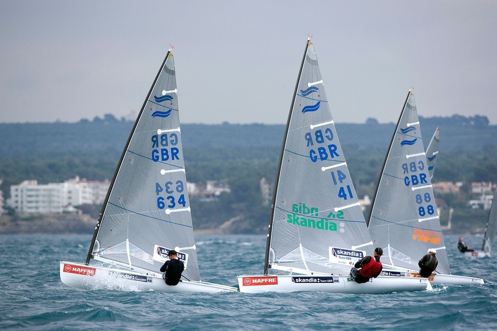 Three GBR Finns in the Medal race - Princess Sofia Cup, Palma, April 2009 ©  Richard Langdon http://www.oceanimages.co.uk