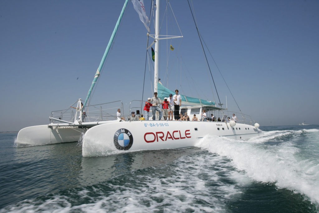 Support boat, BMW Oracle Racing photo copyright BMW Oracle Racing Photo Gilles Martin-Raget http://www.bmworacleracing.com taken at  and featuring the  class