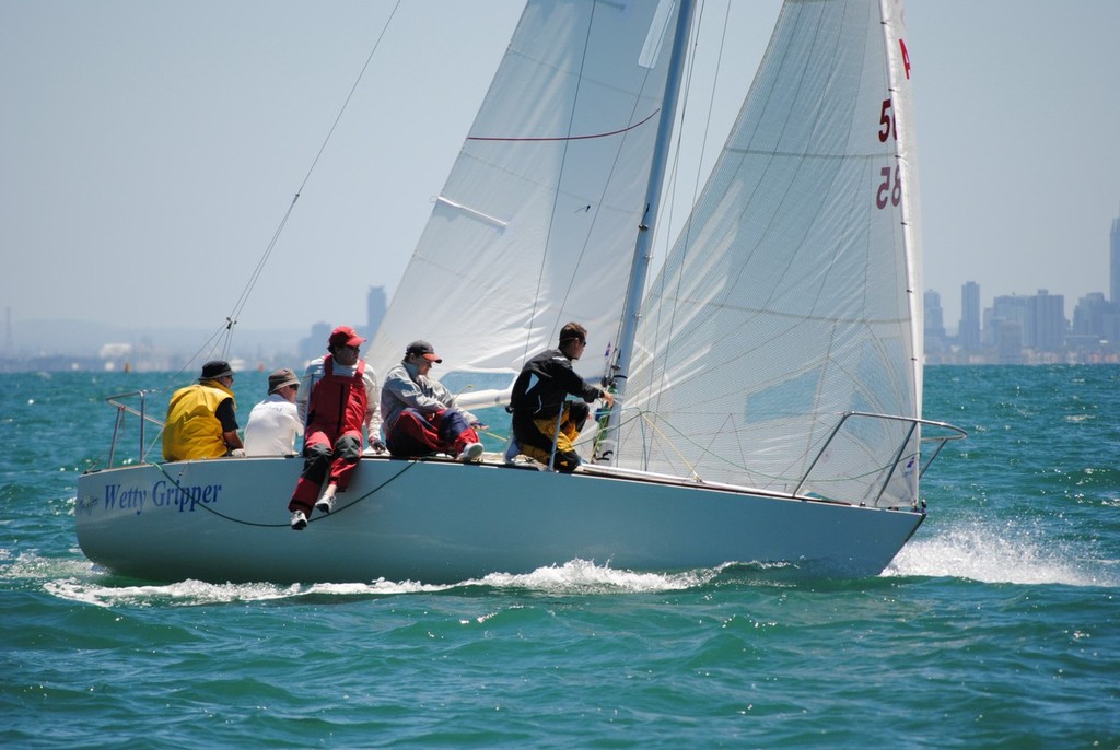 Wetty Gripper at the top mark - J24 2010 National Championships © David Staley - copyright