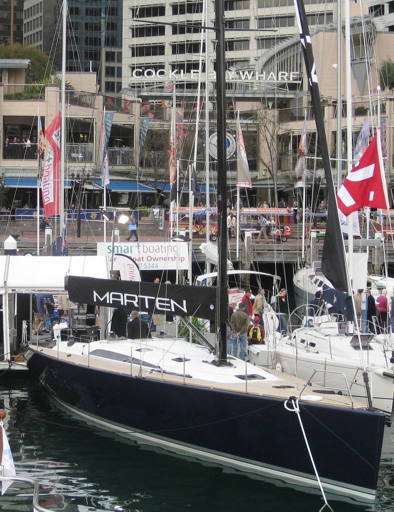 Marten 49 on display at the 2008 Sydney International Boat Show photo copyright SW taken at  and featuring the  class