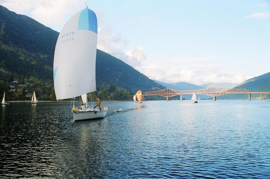 The boats arrive in Nelson.  - Kootenay Lake Grain Sailing photo copyright Jon Steinman taken at  and featuring the  class