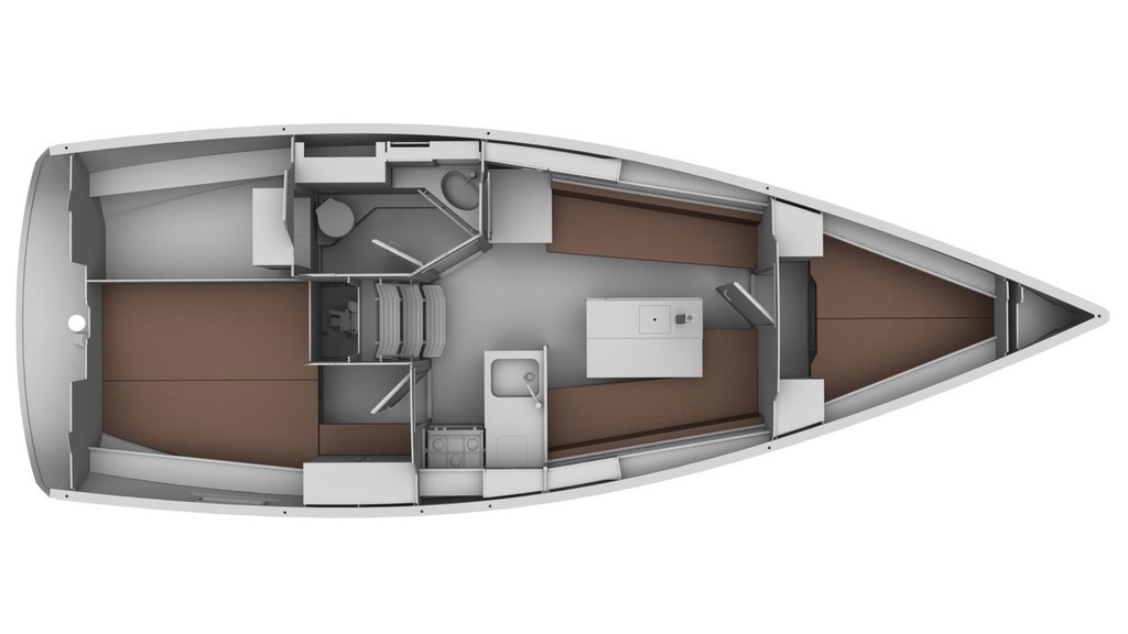 Bavaria Cruiser 32 layout photo copyright Bavaria Yachtbau taken at  and featuring the  class
