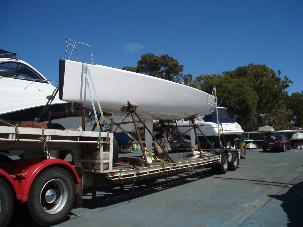 BW8 arriving in Perth © Royal Perth Yacht Club .