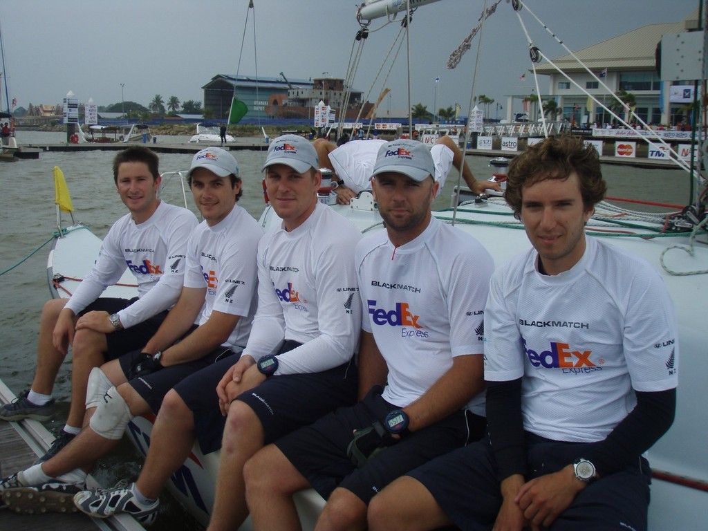 BlackMatch at the Monsoon Cup: Adam Minoprio, Tom Powrie, Dave Swete, Tim Lidgard and Nick Blackman (all RNZYS Youth Program graduates) photo copyright Event Media taken at  and featuring the  class