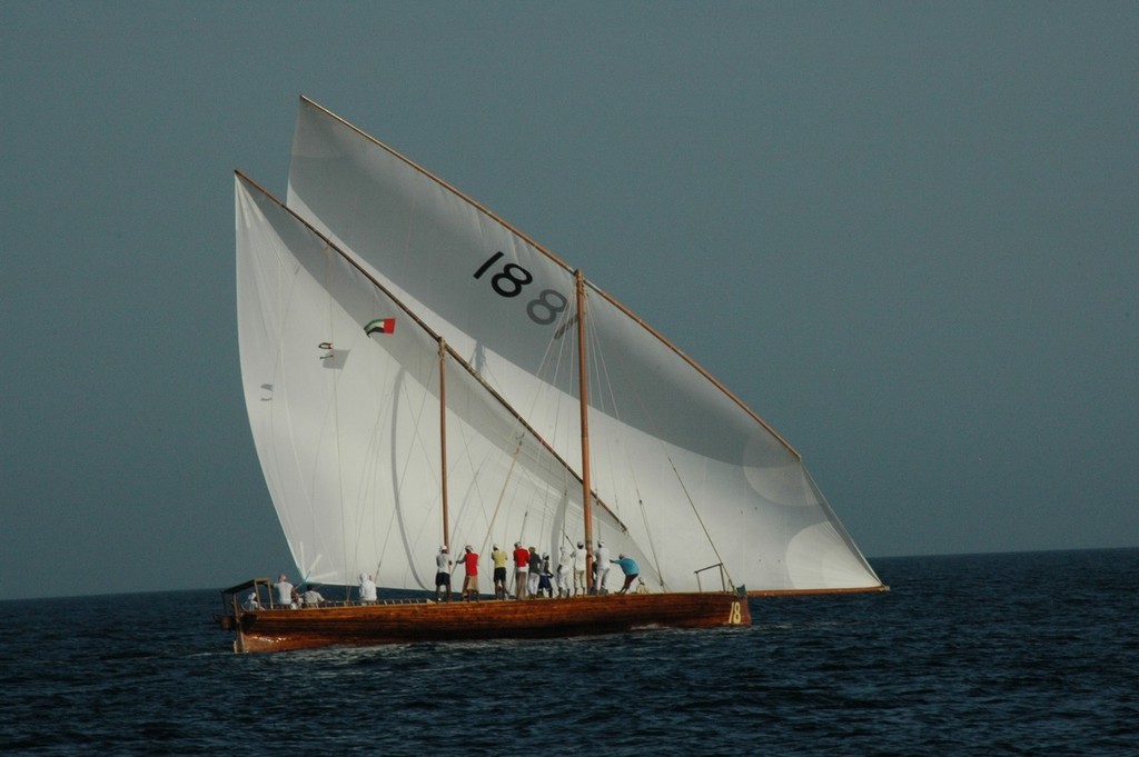 Racing Dhow off Dubai - not a piece of carbon in sight! photo copyright ARL Media http://www.arl.co.nz/ taken at  and featuring the  class
