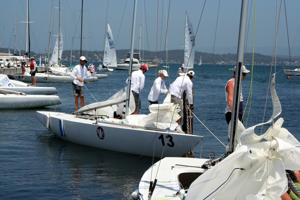 Dockside before the start of racing - Murphy & Nye 2010 Etchells Australian Championship photo copyright Sail-World.com /AUS http://www.sail-world.com taken at  and featuring the  class