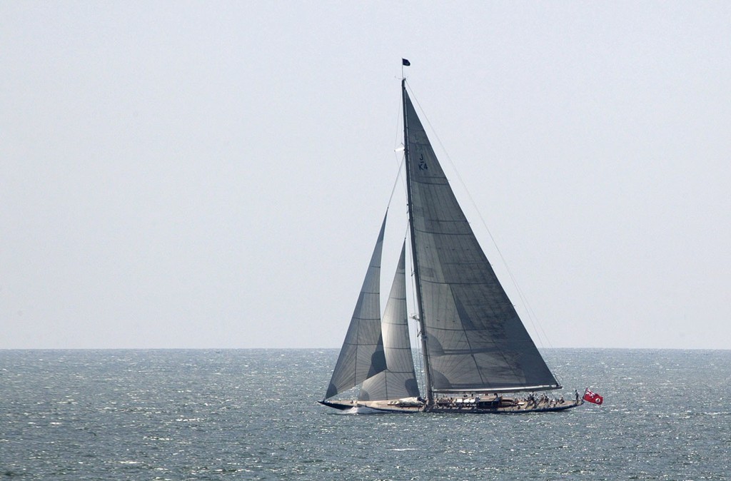 The magnificent J-Class, Endeavour, at Qingdao Olympic Regatta 2008.  © Guy Nowell http://www.guynowell.com