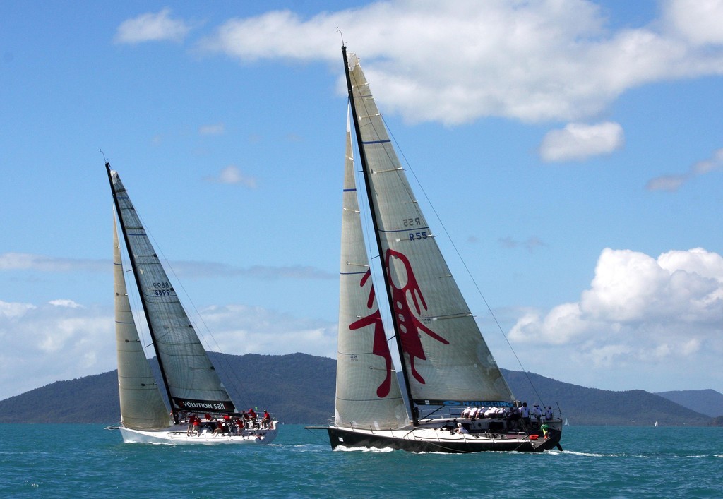 Evolution Racing and Living Doll do battle (IRC Racing). Day 6 Meridien Marinas Airlie Beach Race Week 2009  
 photo copyright Sail-World.com /AUS http://www.sail-world.com taken at  and featuring the  class