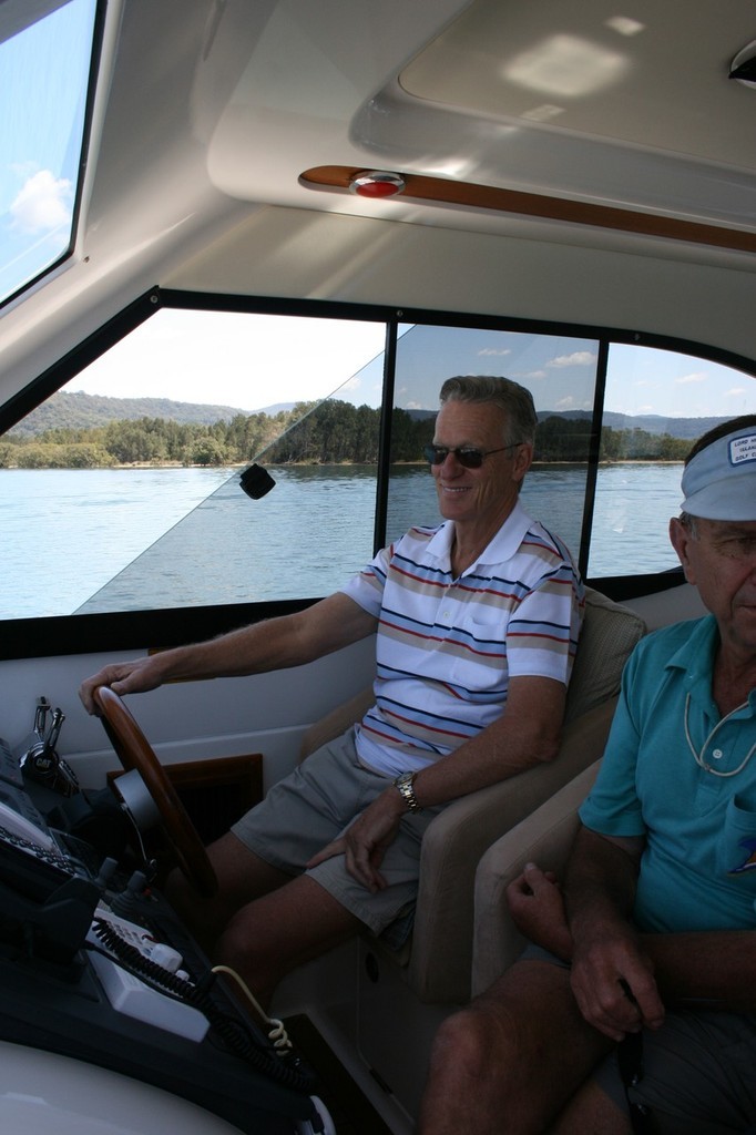 Peter Robson on the helm with Duncan Dyer to his left photo copyright Helen Hopcroft taken at  and featuring the  class