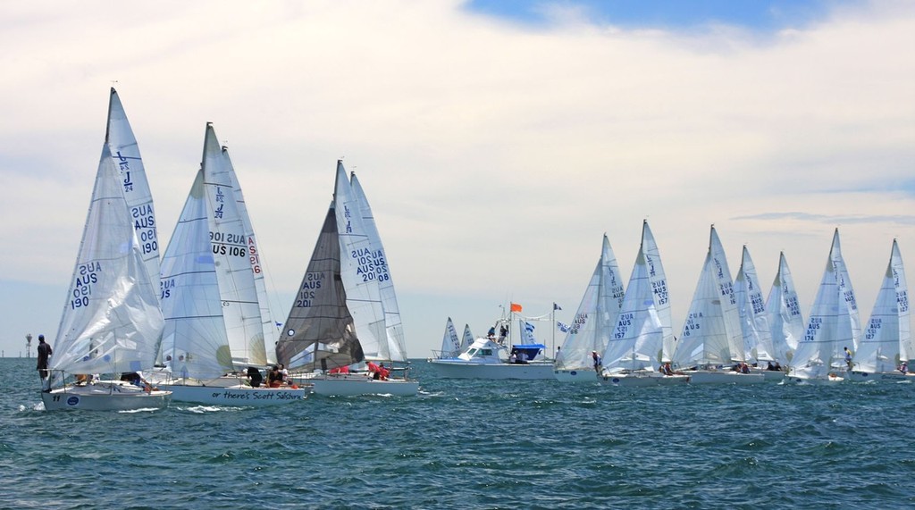 J24 Nationals start line photo copyright Traci Ayris taken at  and featuring the  class
