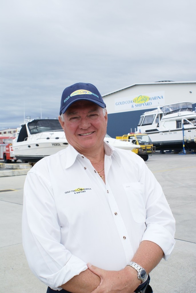 Gold Coast City Marina managing director Jeff Leigh-Smith, the man behind the marina's Summer Boat Show. - hunting for customers photo copyright Bob Wonders taken at  and featuring the  class