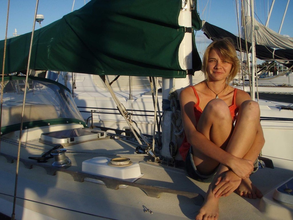 Jessica Watson perched on deck photo copyright SW taken at  and featuring the  class