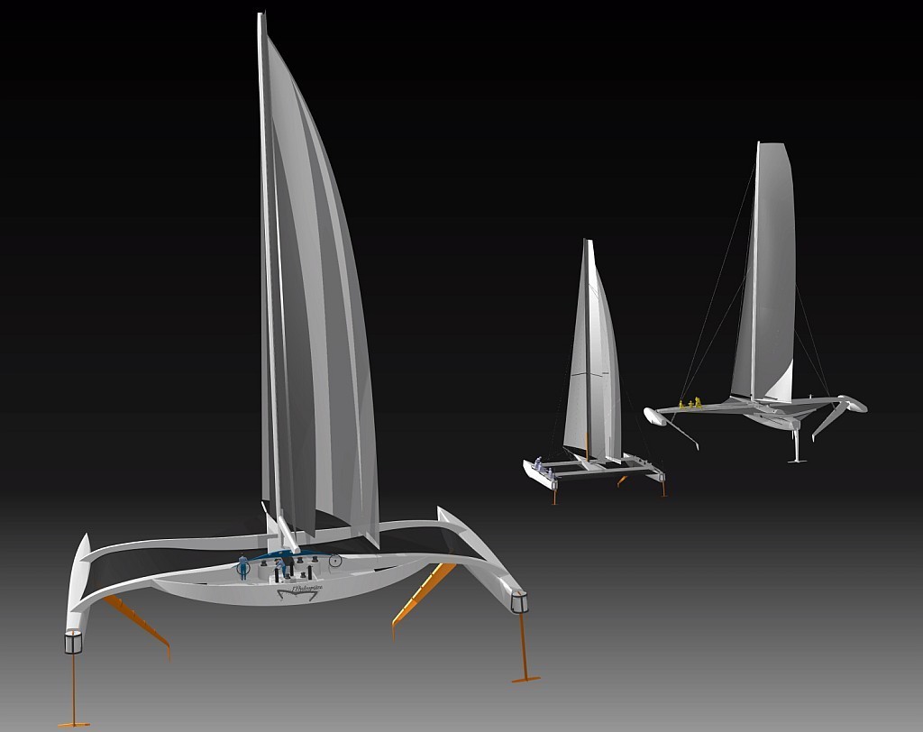 l'hydroptere development graphics. photo copyright l'hydroptere.ch http://www.hydroptere.com taken at  and featuring the  class